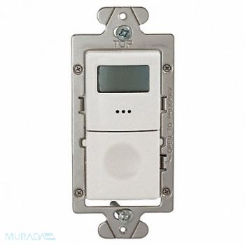 HUBBELL WIRING DEVICE-KELLEMS Timer Digital 120/277V White, 29RW80