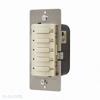 HUBBELL WIRING DEVICE-KELLEMS Timer Electronic 120/277V Ivory, 29RW84