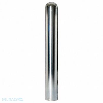 POST GUARD Bollard Bolt Down 5In Dia 42In H Silver, 29TH84