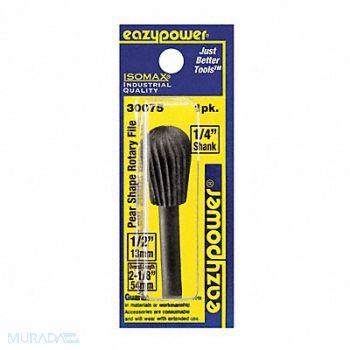 EAZYPOWER Rotary File Pear 5/8 Shank Dia, 29UH82