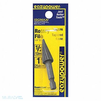 EAZYPOWER Rotary File Tapered Cone 1/2 Shank Dia, 29UH83