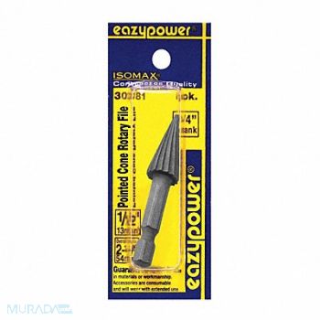 EAZYPOWER Rotary File Pointed Tree 1/2 Shank Dia, 29UH88