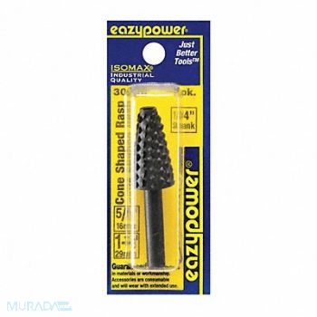 EAZYPOWER Rotary Rasp Tapered Cone 5/8 Shank Dia, 29UH92