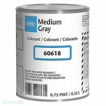 TENNANT Paint Colorant Gray 1 pt, 29UR54