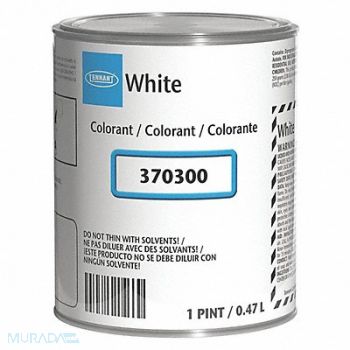 TENNANT Paint Colorant White 1 pt, 29UR56