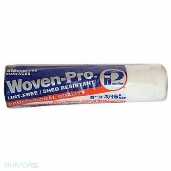 PREMIER Paint Roller Cover 9 L 3/16 Nap Woven, 29UT24