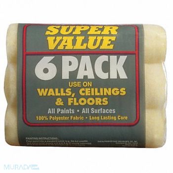 PREMIER Roller Cover 9 L 1/2 Nap Polyester PK6, 29UT47