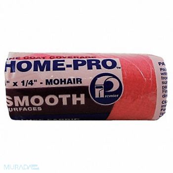 PREMIER Paint Roller Cover 4 L 1/4 Nap Mohair, 29UT59