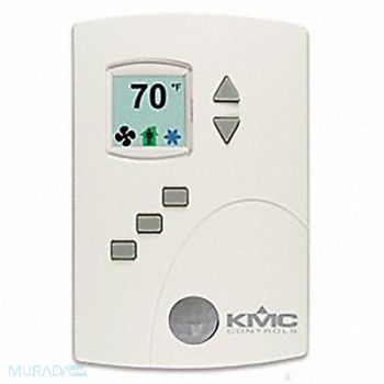 KMC CONTROLS BACnet MS/TP Tstat Hardwired Fan Coil, 29VK49