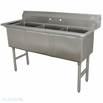 ADVANCE TABCO Scullery Sink Square 15inx15inx14in, 29VK71