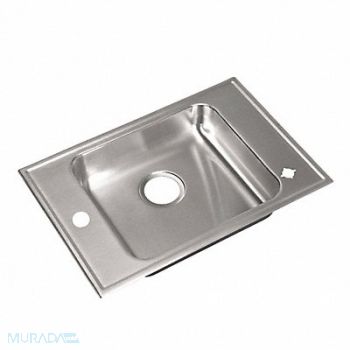 JUST MANUFACTURING Just Class Sink Squar 16inx16inx5-1/2in, 29VM81