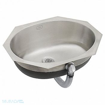 JUST MANUFACTURING Just Bath Sink Ovl 15-1/2inx11-3/8inx6in, 29VM94