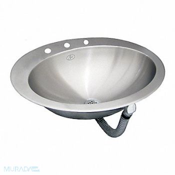 JUST MANUFACTURING Just Bath Sink Ovl 17-1/2inx12-1/2inx6in, 29VN04