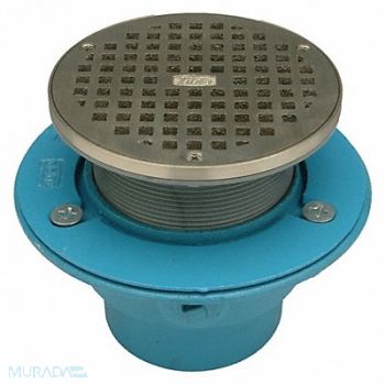 ZURN Round Floor Drain Cast Iron No Hub, 29VN21
