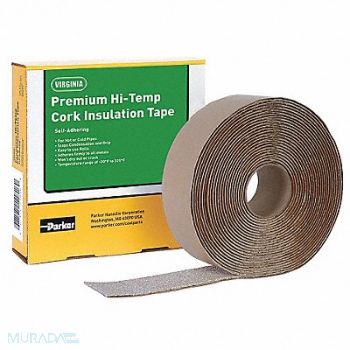 PARKER VIRGINIA Hi-Temp Cork Insulation Tape Roll, 29VN24