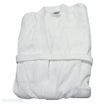 R R TEXTILE Bathrobe Belted Cotton White PK12, 29VT40