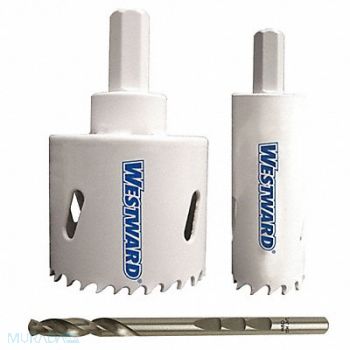 WESTWARD Hole Saw Kit 3 pcs., 29VX11