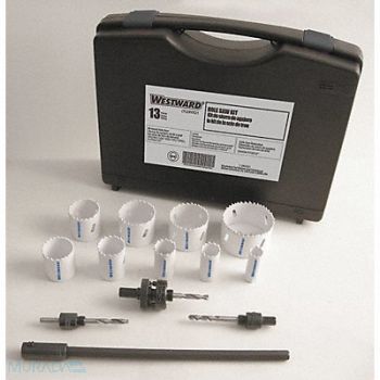 WESTWARD Hole Saw Maintenance Kit 13 PC, 29VX21