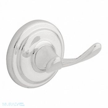 FRANKLIN BRASS Bathroom Hook Zinc Polished 2 7/8 in W, 29WJ15