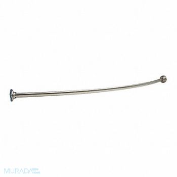 FRANKLIN BRASS Curved Shower Rod SS 60 in L Unfinished, 29WJ32