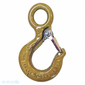 CROSBY Eye Hook Alloy Steel 30 000 lb Gold, 29WR01