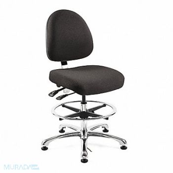 BEVCO Ergonomic ESD Task Chair Fabric Black, 29WT92