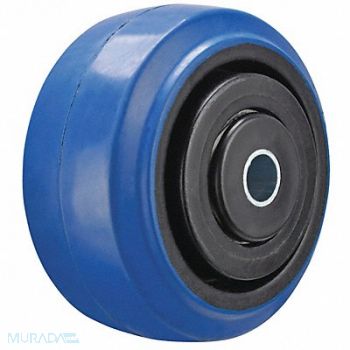 GRAINGER APPROVED Nonmark RBBR Tread Plastic Core Wheel, 29XU73