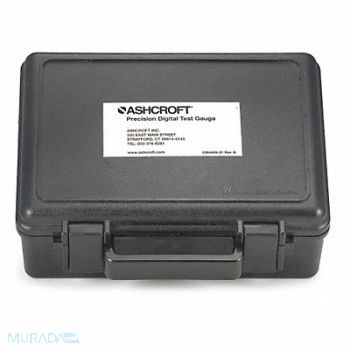 ASHCROFT Hard Carrying Case 7 in H 4 In D Black, 2AFY9