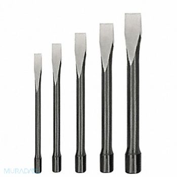 WESTWARD Handguarded Chisel Set 3/8-7/8 In 5 Pc, 2AJL5