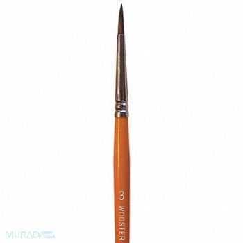 WOOSTER Paint Brush #3 Artist Camel Hair Soft, 2AJP5