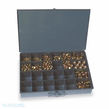 GRAINGER APPROVED Hx LockNt Asrt Zinc Yellow Steel 890PK, 4FAA9