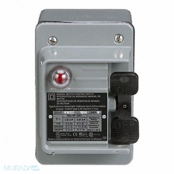 SQUARE D Manual Motor Switch NEMA 600VAC 2P M-1, 2BW05