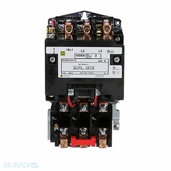 SQUARE D Magnetic Motor Starter NEMA 24V 3P 45A, 2BX53