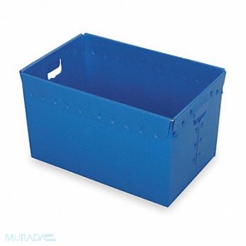 DIVERSI-PLAST Nesting Ctr Blue Corrugated HDPE PK3, 2CEV4