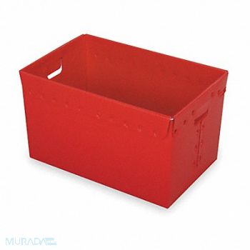 DIVERSI-PLAST Nesting Ctr Red Solid Corr HDPE PK3, 2CEV6