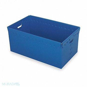 DIVERSI-PLAST Nesting Ctr Blue Corrugated HDPE PK3, 2CEV8