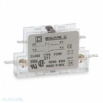 SQUARE D Auxiliary Contact 2 NO, 2CG38