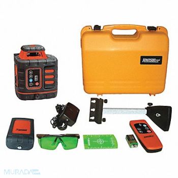 JOHNSON Rotary Laser Level Int Green 1200 ft., 2CGJ9