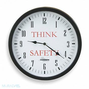 GRAINGER APPROVED Wall Clock Analog Battery, 2CHX8