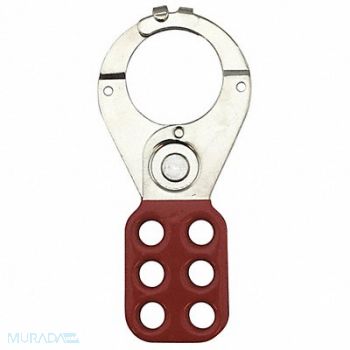 CONDOR Lockout Hasp 6 Lock Red, 2CJJ4