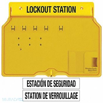 MASTER LOCK Lockout Station Unfilled 12-1/4 In H, 2CJK3