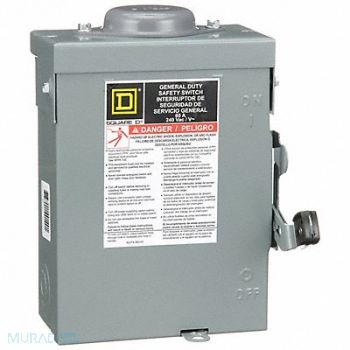 SQUARE D Safety Switch 240VAC 2PST 60 Amps AC, 2CL85