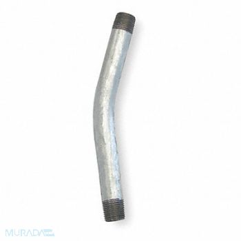 POWER FIRST Elbow Steel Overall L 9in, 2CLJ3