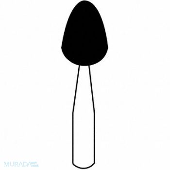 NORTON VitrifiedMountedPoint 7/32 x 3/8in 60G, 2D838