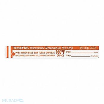 TAYLOR Dishwasher Test Strip PK25, 2DBE3