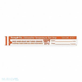 TAYLOR Dishwasher Test Strip PK25, 2DBF1