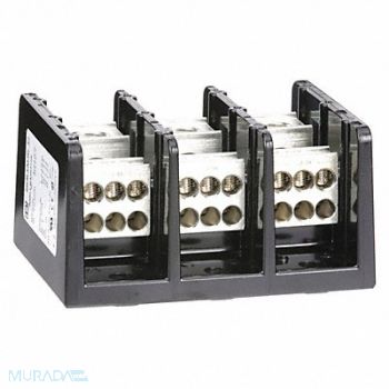 SQUARE D Power Distr Block Al/Cu 600V AC/DC, 2DD70
