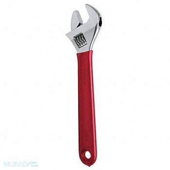KLEIN TOOLS Adj. Wrench Plastic Chrome 12, 2DEZ3
