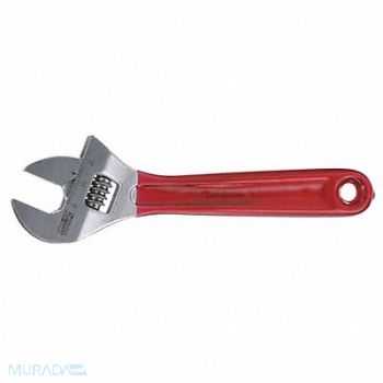 KLEIN TOOLS Adj. Wrench Plastic Chrome 6, 2DEZ4
