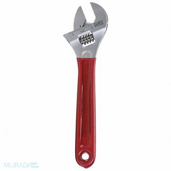 KLEIN TOOLS Adj. Wrench Plastic Chrome 8, 2DEZ5